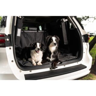 Pets Furever Double Car Seat Hammock Black