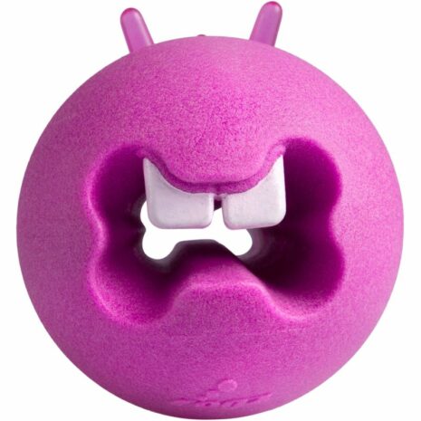 Rogz Fred Medium Treat Ball for Dogs, Pink