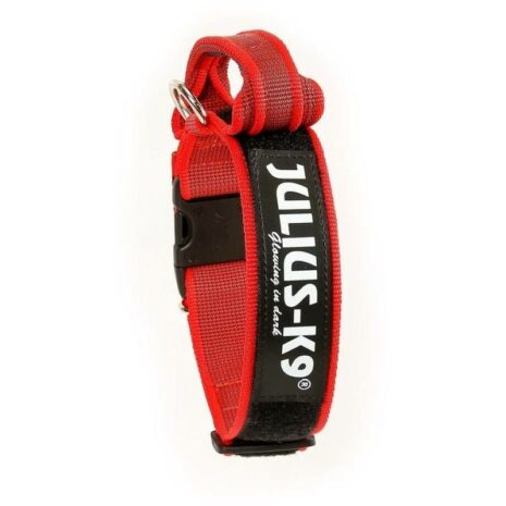 Julius_K-9_Red_Large_40mm_Collar_with_Handle