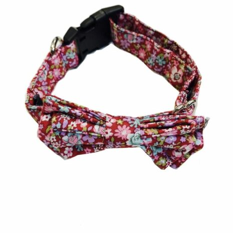 The_Dapper_Pet_Large_Pink_Floral_Bow_Tie_Collar-1