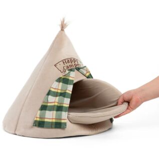 Best Friends Meow Hut Happy Camper Cat Bed
