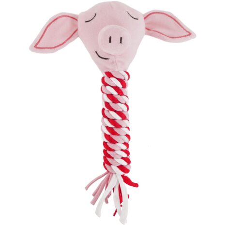 Rosewood Pig In Blanket Dog Toy