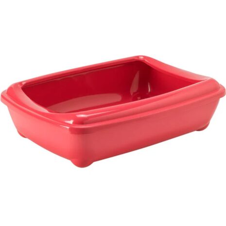 Moderna Arist-o-Tray Litter Tray With Rim - Coral