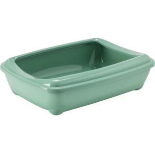 Moderna Arist-o-Tray Litter Tray With Rim - Green
