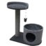 Rosewood Charcoal Felt Cat House & Perch