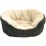 Rosewood Grey Jumbo Cord Plush Oval Bed