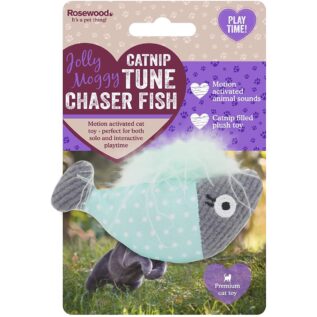 Rosewood Jolly Moggy Catnip Tune Chaser Fish