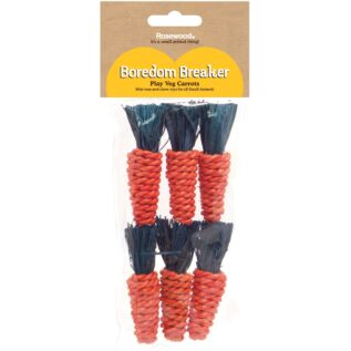 Rosewood Mini Sisal Carrots - 6 Piece