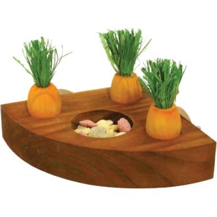 Rosewood Rodent Carrot Toy 'n' Treat Holder