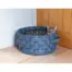 Rosewood Silver Felt & Fur Plaited Pet Bed
