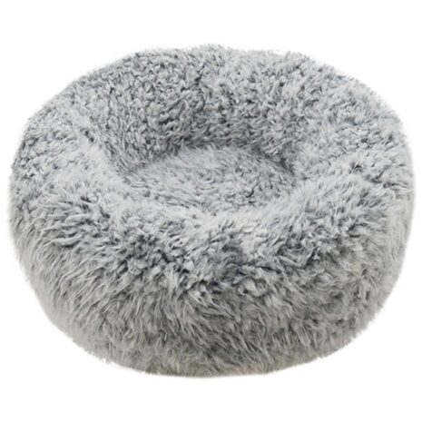 Rosewood Silver Fluff Comfort Round Pet Bed