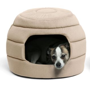 Best Friends Honeycomb Ilan Hut Cuddler Pet Bed
