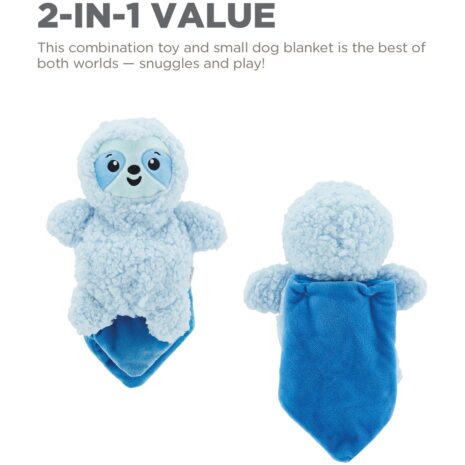 Outward Hound Blanket Buddies Sloth Dog Toy 2 Outward Hound Blanket Buddies Sloth Dog Toy