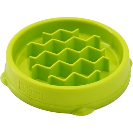 Outward Hound Cat Fun Feeder Tiny Cat Bowl - Green