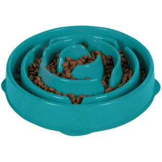Outward Hound Fun Feeder Dog Bowl - Teal