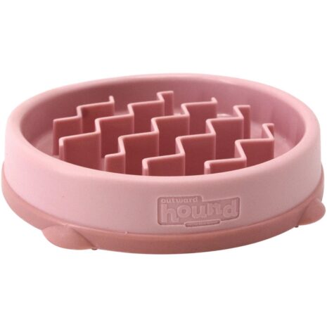 Outward Hound Fun Feeder Tiny Dog Bowl - Pink