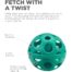 Outward Hound Holey Moley Dog Ball Stuffable Fetch Toy