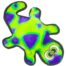 Outward Hound Invincible Gecko 2 Squeaker Dog Toy - Green/Purple