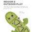 Outward Hound Large Lizard Green 3 Squeaker Dog Toy