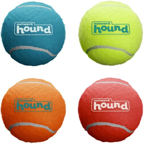 Outward Hound Squeaker Ballz Dog Tenis Balls - Medium