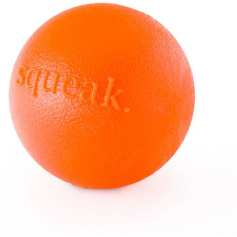 Petstages Planet Dog Squeak Ball - Orange