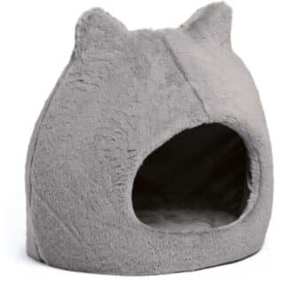 Best Friends Meow Hut Pet Bed - Grey