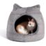 Best Friends Meow Hut Pet Bed - Grey