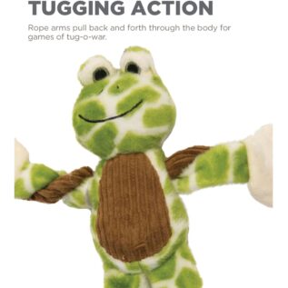 Charming Pets Baby Tuggeez Frog Dog Toy