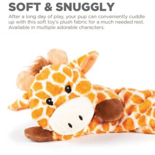 Charming Pets Longidude Giraffe Dog Toy
