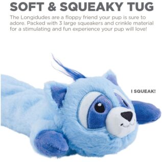 Charming Pets Longidudes Raccoon Dog Toy