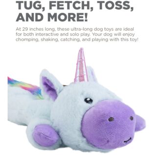 Charming Pets Longidudes Unicorn Dog Toy