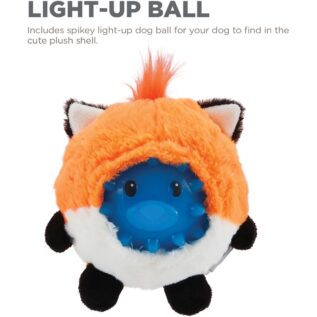 Charming Pets Unbelieva-Ball Fox Dog Toy
