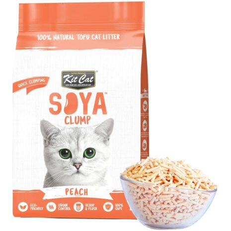 Kit Cat 2.8kg Soya Clump Cat Litter - Peach