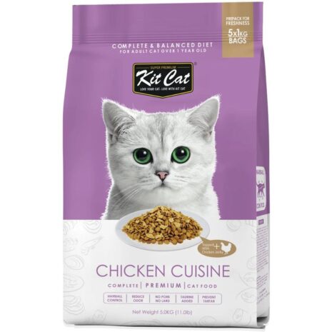 Kit Cat Chicken Cuisine Hairball Control Dry Cat Food
