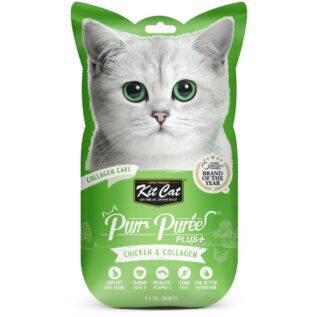 Kit Cat Purr Puree Plus+ Collagen Care Cat Treat