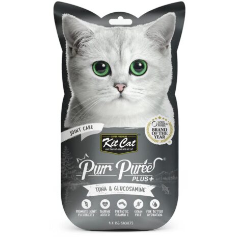 Kit Cat Purr Puree Plus+ Joint Care Cat Treat - Tuna