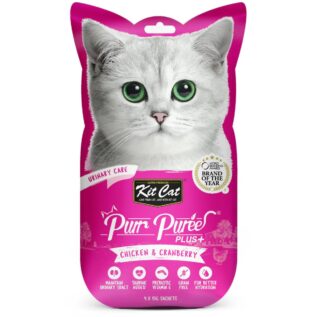 Kit Cat Purr Puree Plus+ Urinary Care Cat Treat - Chicken