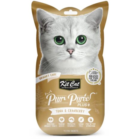 Kit Cat Purr Puree Plus+ Urinary Care Cat Treat - Tuna