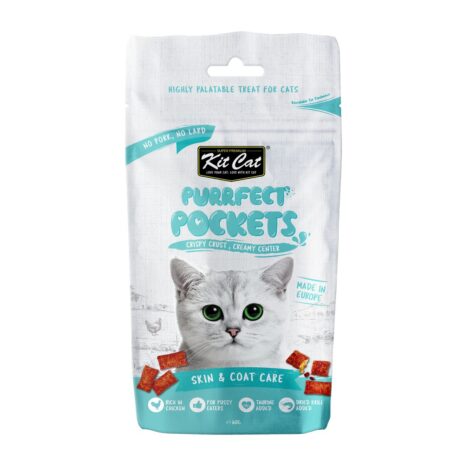 Kit Cat Purrfect Pockets Cat Treats - Skin & Coat Care