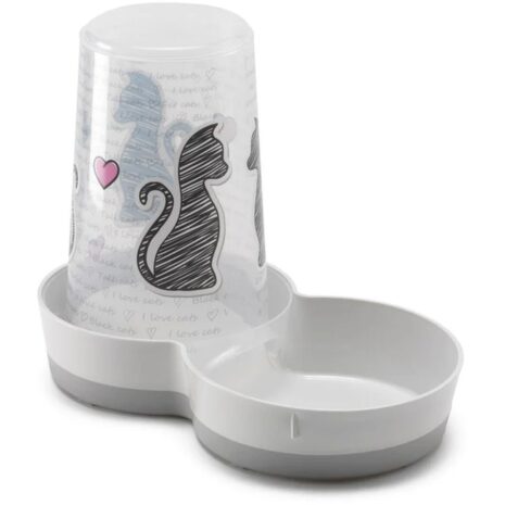 Moderna 1.5L Tasty Feeder Food Dispenser - Cats in Love
