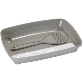Moderna Kitten Litter Box Starter Kit - Warm Grey