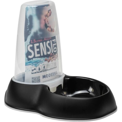 Moderna Sensiflo Cat Food Dispenser - Black