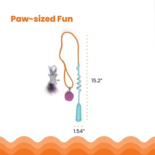 Petstages Cat-Apult Spring Wand Cat Toy