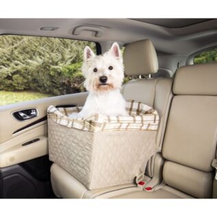 PetSafe Happy Ride Quilted Dog Safety Seat – Tan 2 PetSafe Happy Ride Quilted Dog Safety Seat - Tan
