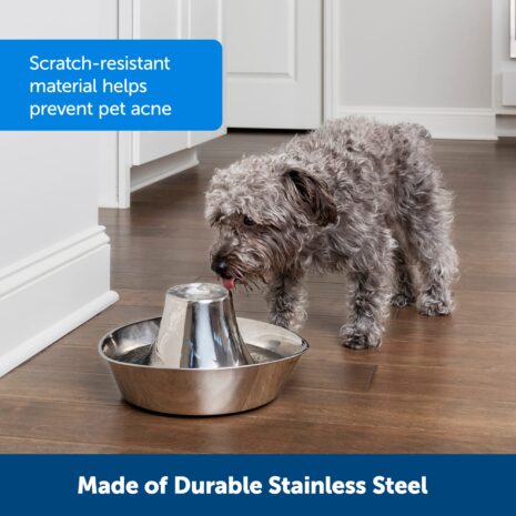 PetSafe Seaside Stainless Pet Fountain 2 PetSafe Seaside Stainless Pet Fountain
