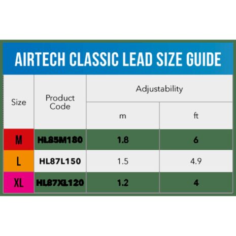 Rogz AirTech Classic Lead - Size Guide Rogz AirTech Classic Lead - Size Guide