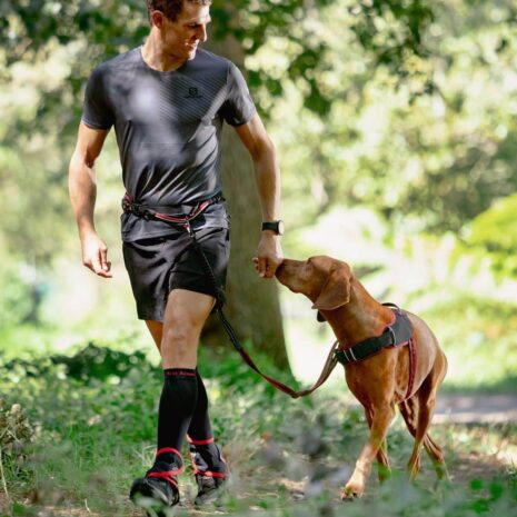 Rogz AirTech Sport S M Belt And Lead 2 Rogz AirTech Sport S/M Belt And Lead - Nightsky Black