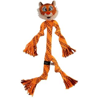 Rogz Scrubz Safari Tiger Dental Rope Toy