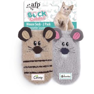 All For Paws Mouse Sock Cat Toy - 2 Pack