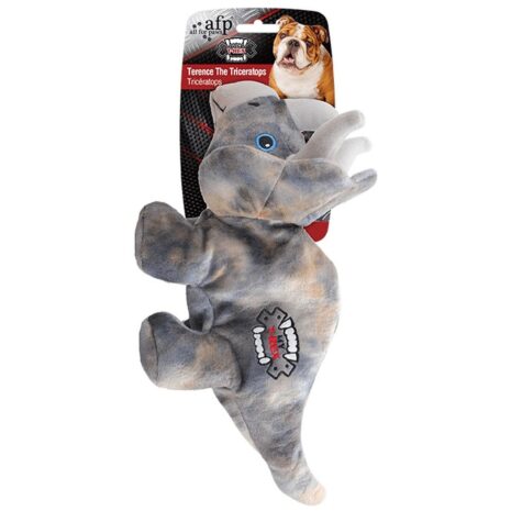 All For Paws My T-Rex Dog Toy Terence The Triceratops - M All For Paws My T-Rex Dog Toy Terence The Triceratops - M